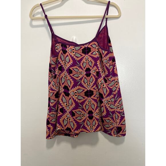 Azulu Geometric Pattern Momens 3 V Neck Lined Pullover Tank Top - Picture 2 of 10